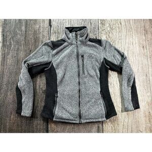 KUHL Women’s Medium Alpenlux Ash Gray Fleece Full Zip Wool Blend Jacket 4348